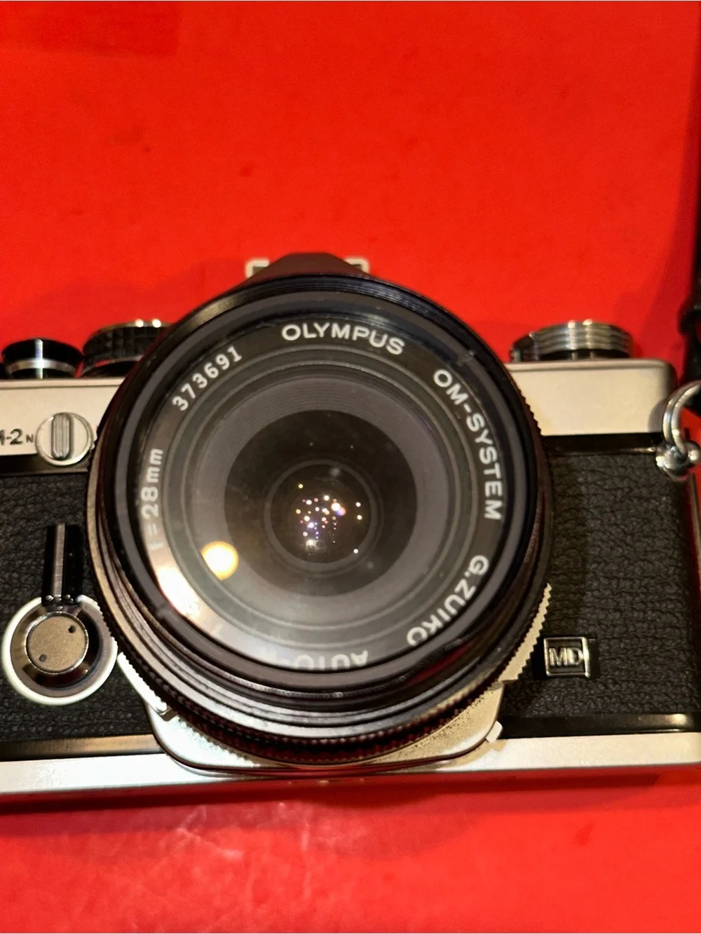 OLYMPUS OM-2 + OM-SYSTEM ZUIKO 1:3.5 F=28MM Film Camera TESTED & FUNCTIONAL